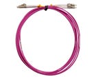 MSS Fibre LC - LC OM4 3 Metre Pink LSZH Duplex Patch Lead